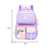 Rainbow Backpack for Women Girl Shoulder Strap Teenage Kids School Bags