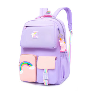 Rainbow Backpack Women Girl School Bags Large Capacity Children Travel Book Bags