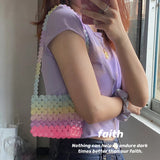 Rainbow Mini Multicolor Candy Shoulder Bag for Women