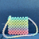 Rainbow Mini Multicolor Candy Shoulder Bag for Women