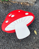 Red Mushroom Shoulder Bag Girl's Handbag Crossbody Chain Bag Purse Women Clutch