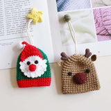 Santa Claus Key Bag Hand Knitted Key Wallet Christmas Gift