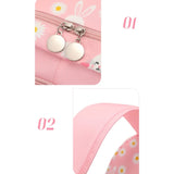 Flower Rabbit Print School Backpack Laptop Travel Bag for Teenagers