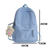 Nylon School Backpack Purse for Girls Women Travel Rucksack Satchel