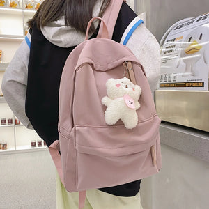 Nylon School Backpack Purse for Girls Women Travel Rucksack Satchel