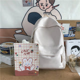 Nylon School Backpack Purse for Girls Women Travel Rucksack Satchel