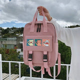 Waterproof School Backpack for Teenage Girls Cartoon Daily Travel