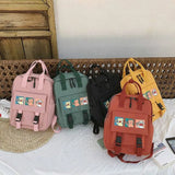Waterproof School Backpack for Teenage Girls Cartoon Daily Travel