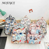 Girls Cartoon Animal Print School Bag College Student Travel Daypack