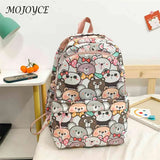 Girls Cartoon Animal Print School Bag College Student Travel Daypack
