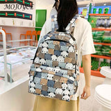 Girls Cartoon Animal Print School Bag College Student Travel Daypack