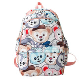 Girls Cartoon Animal Print School Bag College Student Travel Daypack