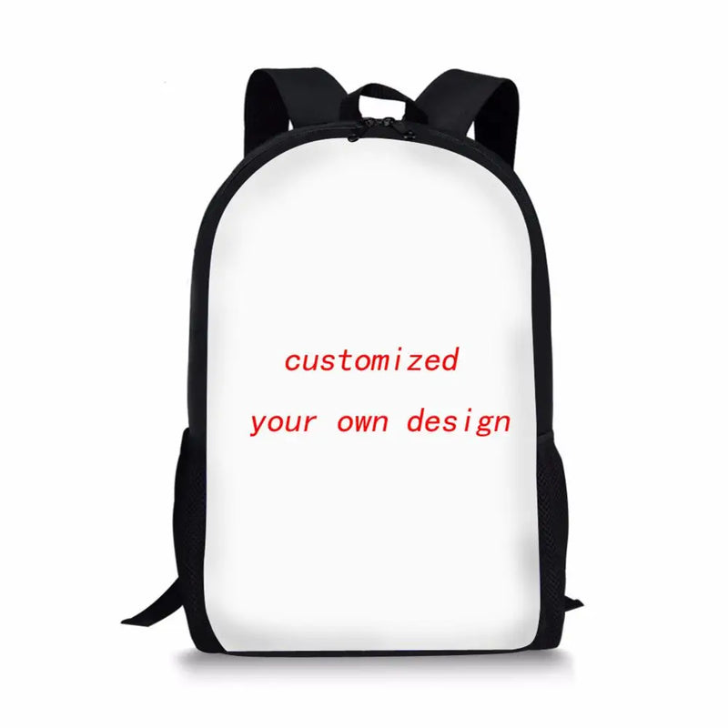 Kids Cartoon Pug Dog Print Backpacks For Children Teenage Girls Boys