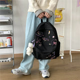 Harajuku Women's Backpack Waterproof Large Capacity Travel Bag