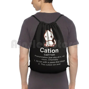 Science Cat T Shirt-Cation Chemistry Definition Backpack