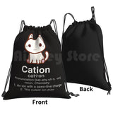 Science Cat T Shirt-Cation Chemistry Definition Backpack