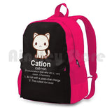 Science Cat T Shirt-Cation Chemistry Definition Outdoors Bag