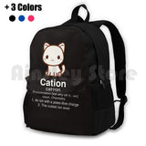 Science Cat T Shirt-Cation Chemistry Definition Outdoors Bag