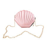 Small Shell Bag Women Sequins Shoulder Chain Crossbody Messenger Bag