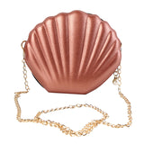 Small Shell Bag Women Sequins Shoulder Chain Crossbody Messenger Bag