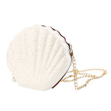 Small Shell Bag Women Sequins Shoulder Chain Crossbody Messenger Bag