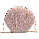Sequins Small Shell Bag Shoulder Handbags Phone Money Pouch Chain Crossbody