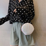 Sequins Small Shell Bag Shoulder Handbags Phone Money Pouch Chain Crossbody