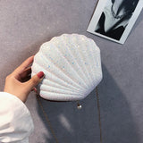 Sequins Small Shell Bag Shoulder Handbags Phone Money Pouch Chain Crossbody