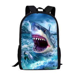 Shark 3D School Bag for Boys Girls Back Pack Kids Backpacks Schoolbag