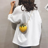 Women's Mini Strawberry Crossbody Bag Chain Purse Clutch Red Handbag