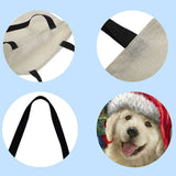 Christmas Cat Dog Cartoon Printed Shoulder Shopping Bag