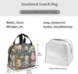 Sloth Insulated Lunch Bag for Women Office School Picnic