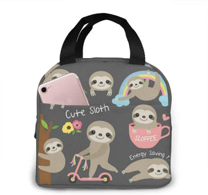 Sloth Insulated Lunch Bag for Women Office School Picnic