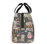 Sloth Insulated Lunch Bag for Women Office School Picnic