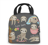 Sloth Insulated Lunch Bag for Women Office School Picnic