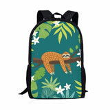 Sloth Print Kids School Bag - Birthday Gift