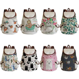 Sloth Printing Eco School Backpack Men's Women's Bag Student Bag