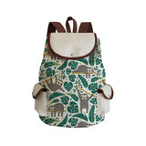 Sloth Printing Eco School Backpack Men's Women's Bag Student Bag
