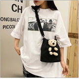 Japanese Bear Shoulder Bag for Girls