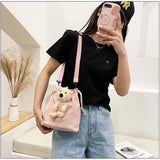 Japanese Bear Shoulder Bag for Girls