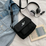 Small Bag Women's Tide Messenger Bag Japanese Style Wind Planet Tooling Art
