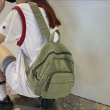 Mini Canvas Travel Backpack for Teenager Girls