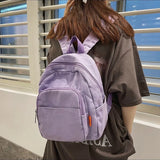 Mini Canvas Travel Backpack for Teenager Girls