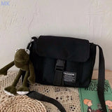 Harajuku Canvas Crossbody Bag Women Diag Shoulder Pouch