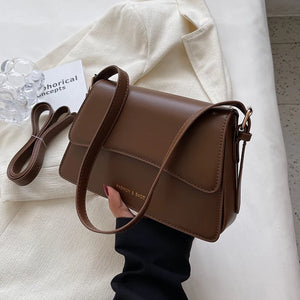 Small PU Leather Totes Shoulder Bags Winter Crossbody Bag