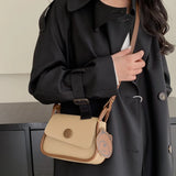 Bear Pendant Satchel Bag Soft PU Leather Handbag Totes