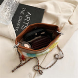 Faux Fur Shoulder Crossbody Bag Winter Lady Phone Wallet