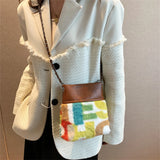 Faux Fur Shoulder Crossbody Bag Winter Lady Phone Wallet