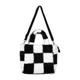 Soft Plush Small Tote Women Handbags Lady Handbags Casual Shopper Bag...