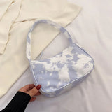 Small Fabric Cloth Shoulder Bags for Women Hit Handbags and Purses